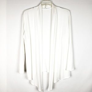 "White"  Beautiful Waterfall Cardigan
